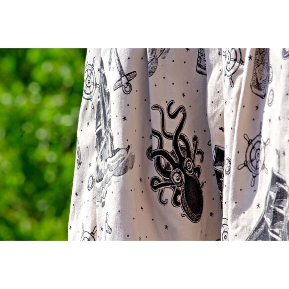 Sourpuss Cream Kraken’s Revenge Lizzie Dress Retired Rockabilly Pinup Style | XS - Picture 12 of 16